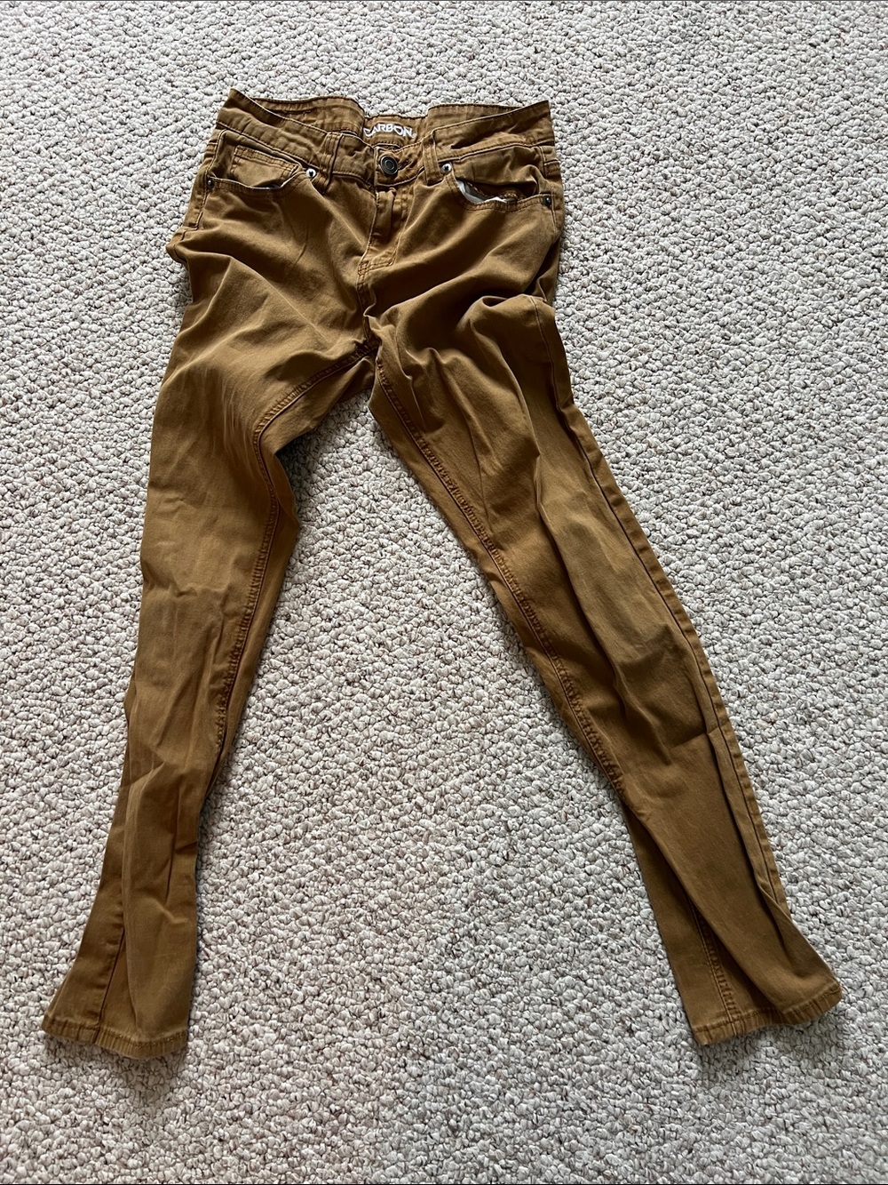 Carbon Men’s Skinny Khaki Jeans